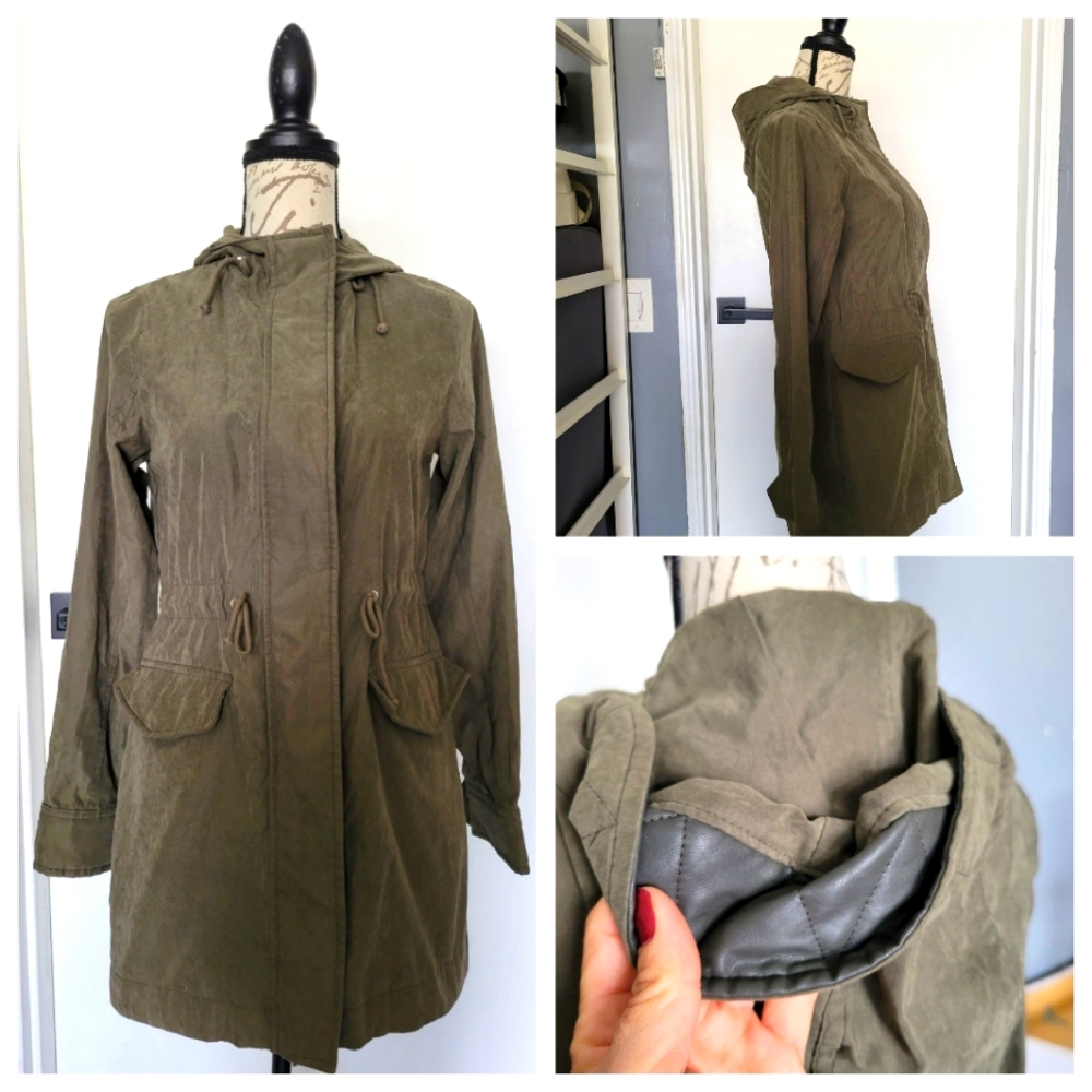 Abercrombie & Fitch‎ Army Wind and Water Resistant Utility Jacket XS LIKE NEW